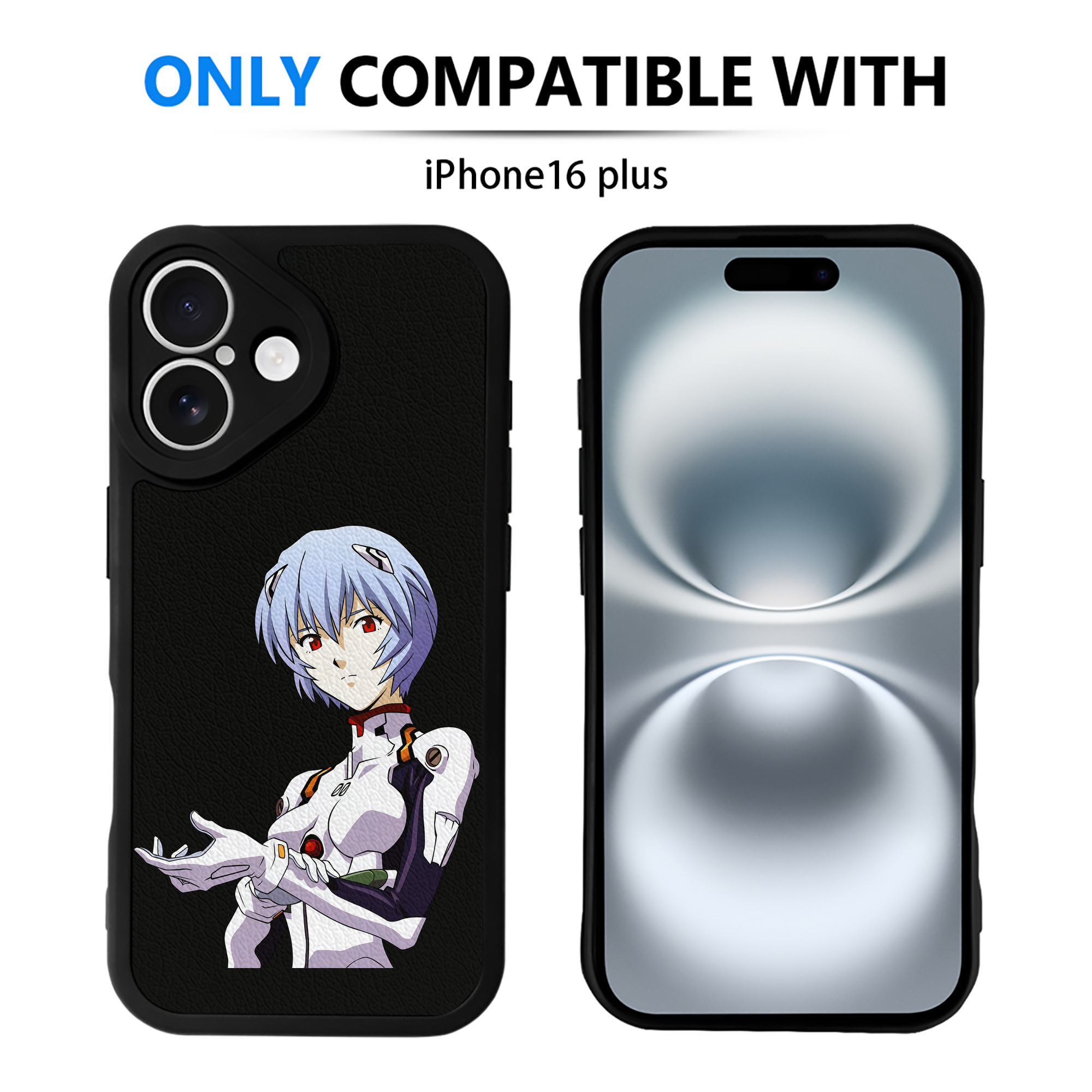 （画像用） EVA 新世紀エヴァンゲリオン 【iPhone 16シリーズ対応】シリコンスマホケース（レザー調） 材質：シリコン